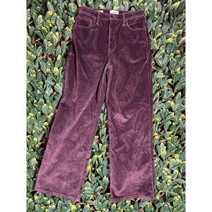 Universal Thread High Rise Wide Leg Purple Corderoy Pants Size 10
